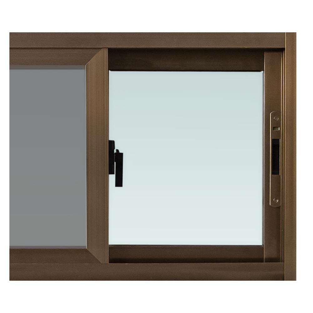 หน้าต่างบานเลื่อน อะลูมิเนียม S-S มุ้ง WINDOW ASIA F10 80X50 ซม. สีน้ำตาล
