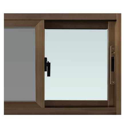 หน้าต่างบานเลื่อน อะลูมิเนียม S-S มุ้ง WINDOW ASIA F10 80X50 ซม. สีน้ำตาล_1