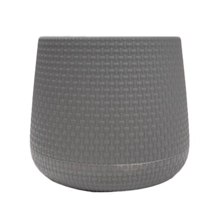 กระถางพลาสติก SPRING NELLA 17 ซม. สีเทา