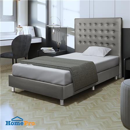 ฐานรองหัวเตียง 3.5 ฟุต HOME LIVING STYLE DIAMOND สีเทาอ่อน_4