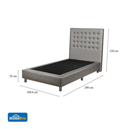 ฐานรองหัวเตียง 3.5 ฟุต HOME LIVING STYLE DIAMOND สีเทาอ่อน_6