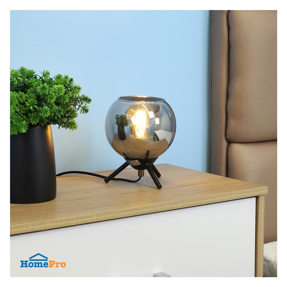 ไฟตั้งโต๊ะ CARINI VT0373-1A สีนิกเกิล/ดำ