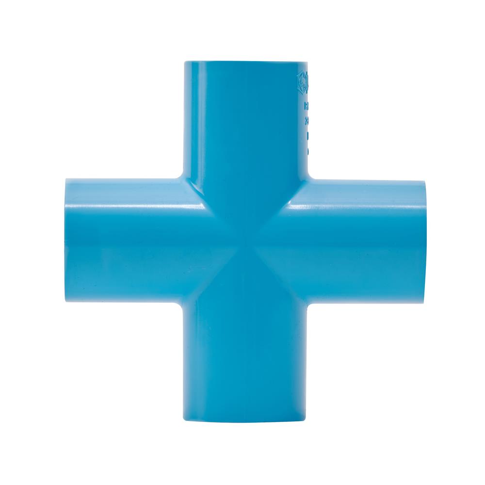 ข้อต่อสี่ทาง SCG 3/4 นิ้ว สีฟ้า