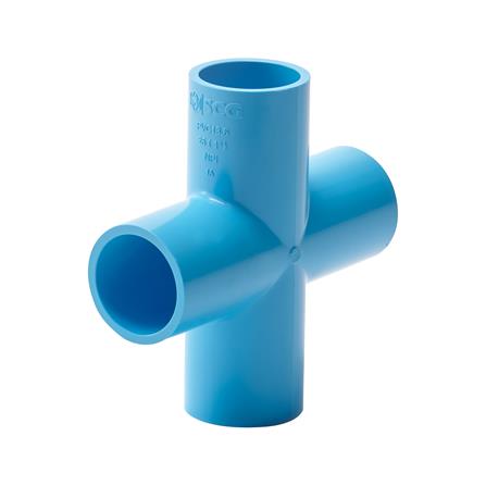 ข้อต่อสี่ทาง SCG 3/4 นิ้ว สีฟ้า_0