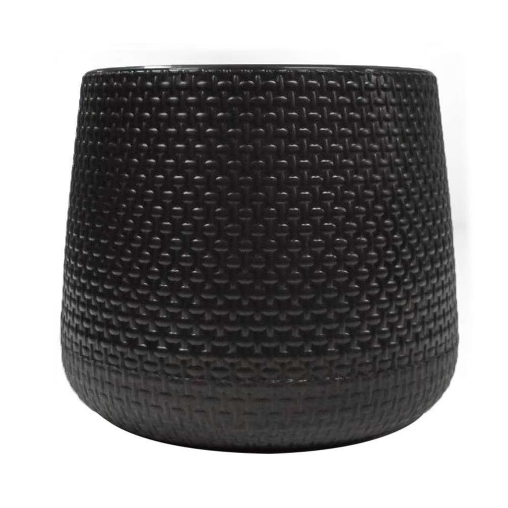 กระถางพลาสติก SPRING NELLA 23 ซม. สีดำ