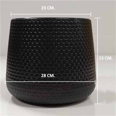 กระถางพลาสติก SPRING NELLA 23 ซม. สีดำ_4