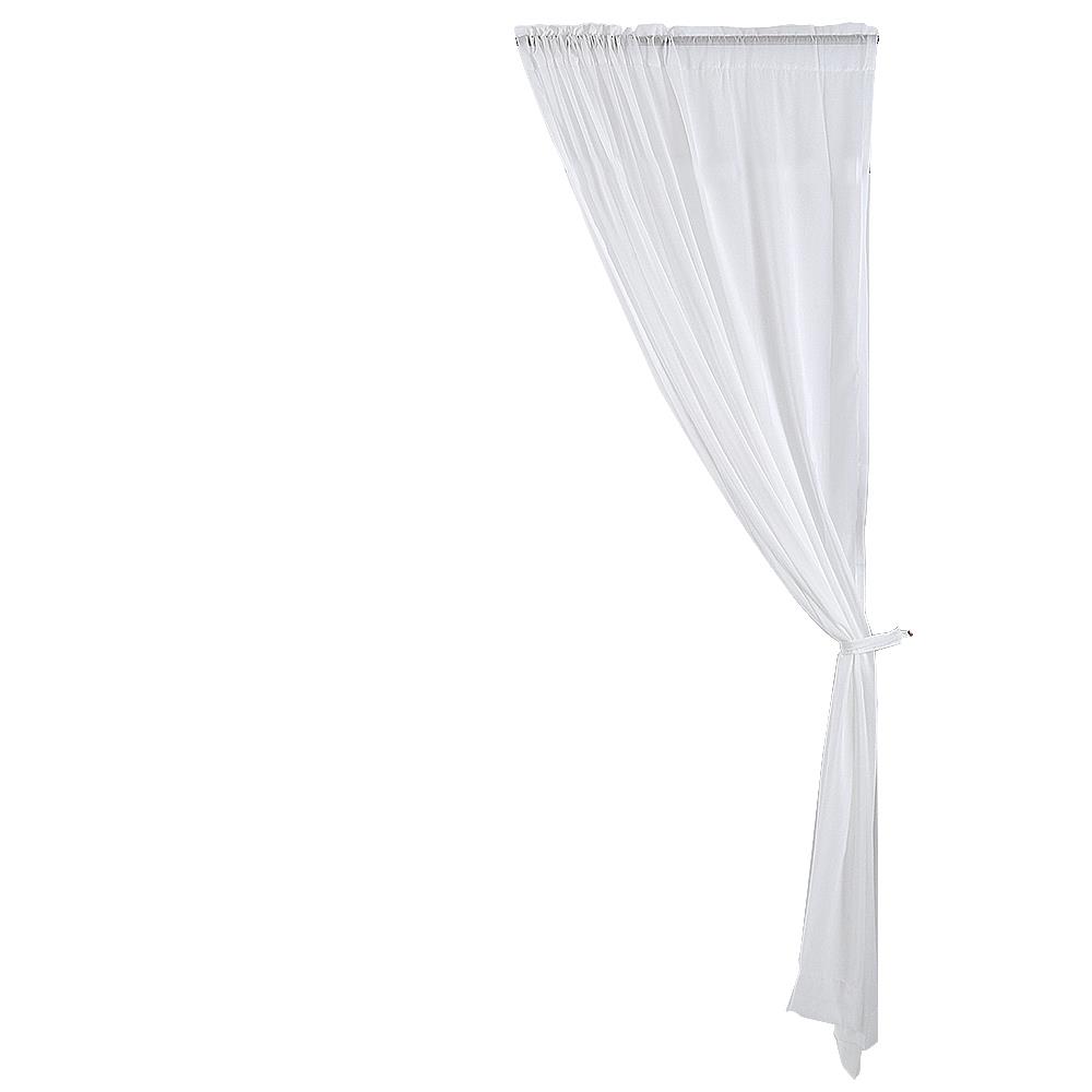 ผ้าม่านโปร่งสอดหู HOME LIVING STYLE RAIN 160X250 ซม. สีขาว