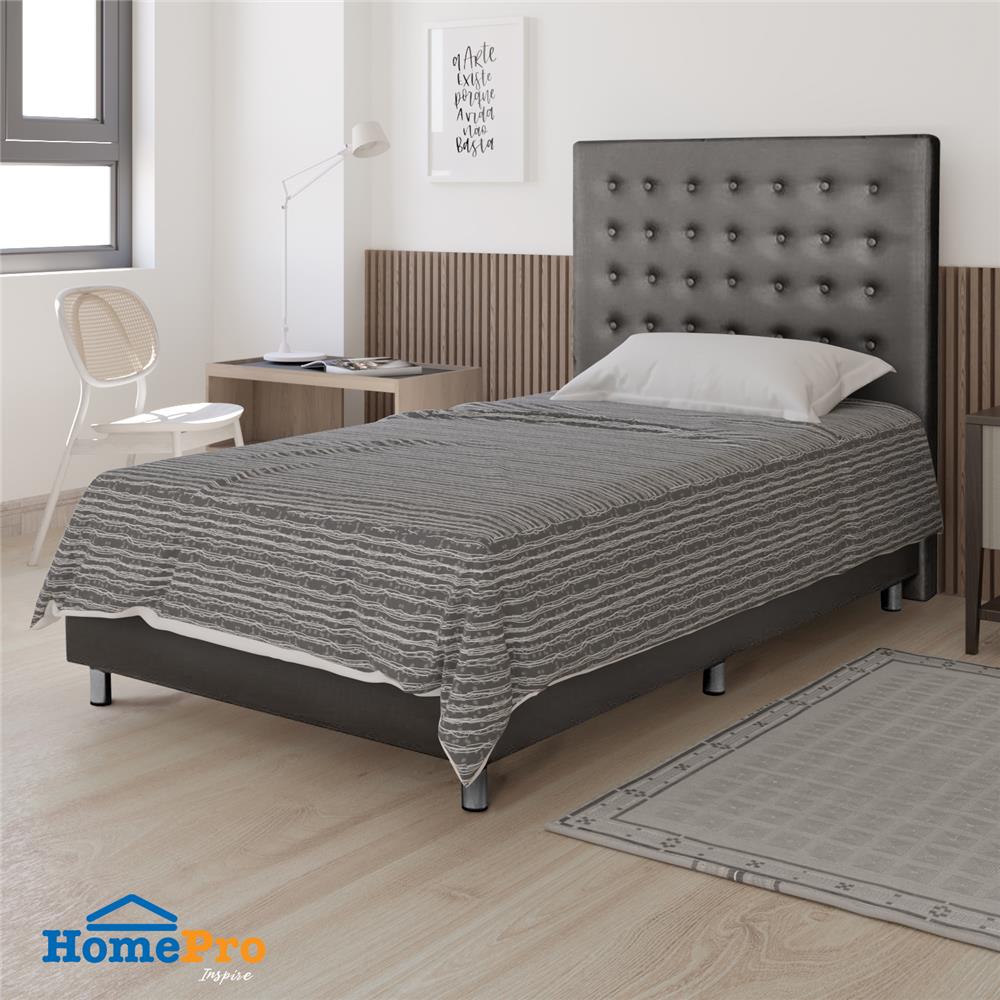 ฐานรองหัวเตียง 3.5 ฟุต HOME LIVING STYLE DIAMOND สีเทาเข้ม