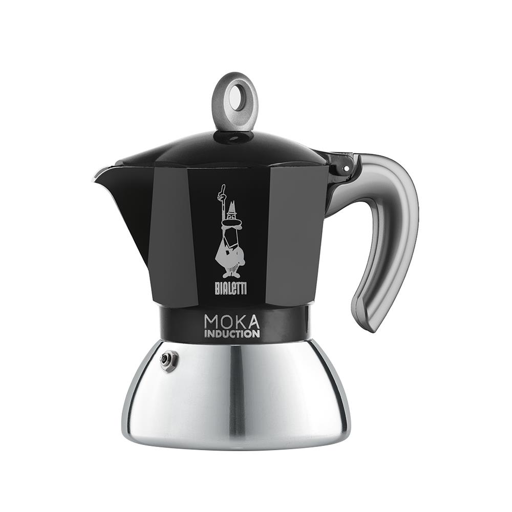 หม้อต้มกาแฟ BIALETTI NEW MOKA INDUCTION 4 CUPS สีดำ