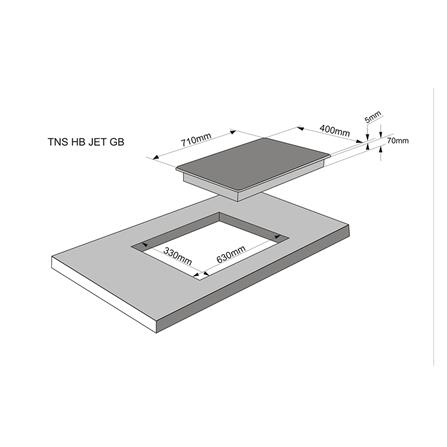 เตาฝังแก๊ส TECNOSTAR HBJETSS 71 ซม._1