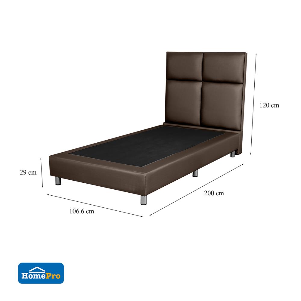 ฐานรองหัวเตียง 3.5 ฟุต HOME LIVING STYLE SQUARE สีน้ำตาลเข้ม