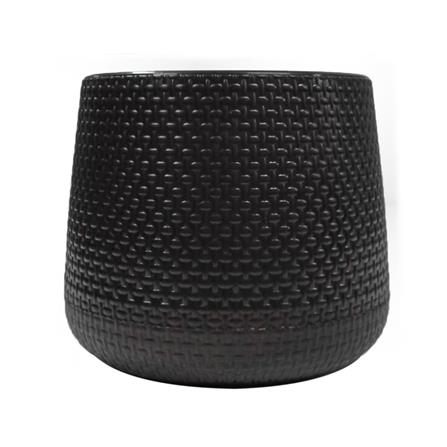 กระถางพลาสติก SPRING NELLA 13 ซม. สีดำ