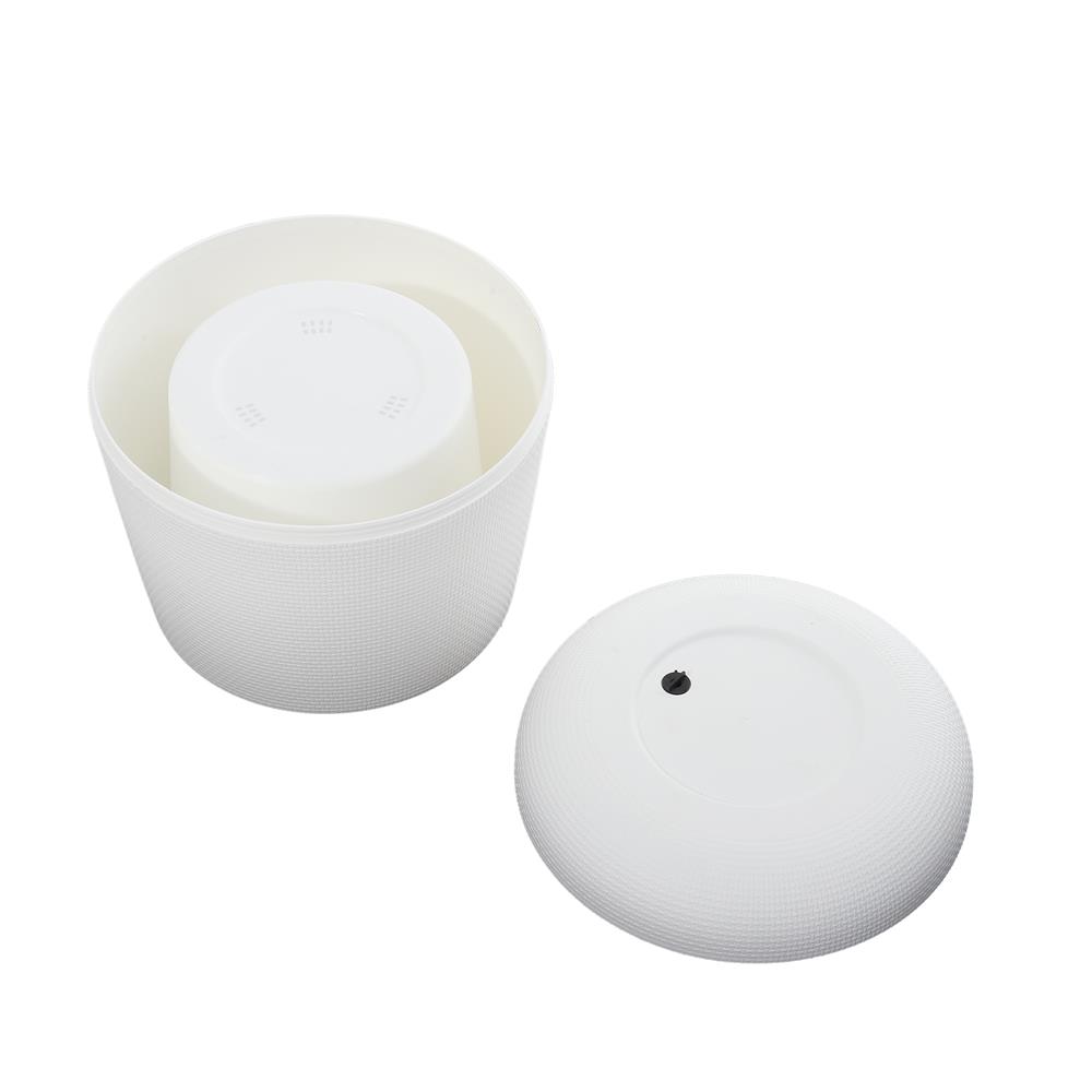 กระถางพลาสติก SPRING NELLA 28 ซม. สีขาว