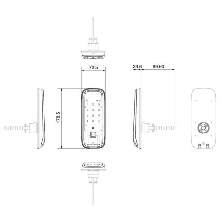 กลอนดิจิตอล VECO L5500 สีดำ_2