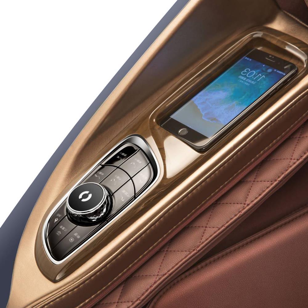 เก้าอี้นวดไฟฟ้า AMAXS ROBO 8989 สีน้ำเงิน/น้ำตาล