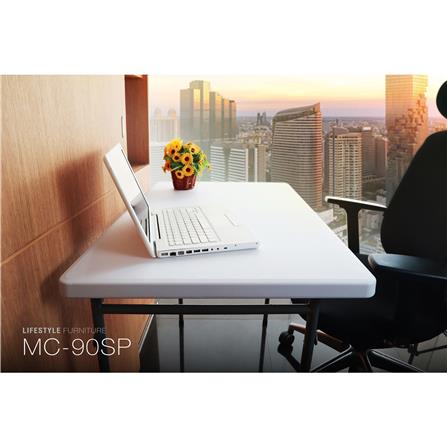 โต๊ะพับอเนกประสงค์ MC MC-90SP 90 ซม. สีขาว_9