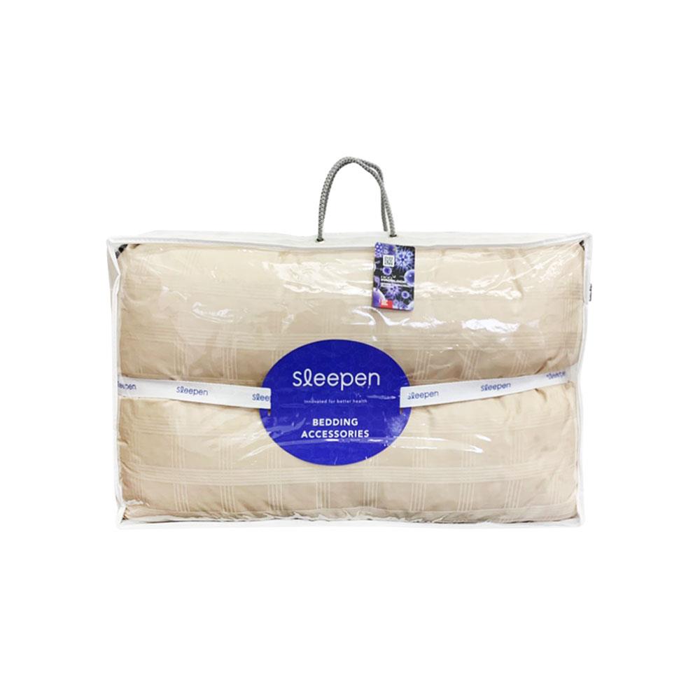 หมอนสุขภาพ ใยสังเคราะห์ SLEEPEN 2 CHANNEL ANTIVIRUS 19x29 นิ้ว สีเบจ