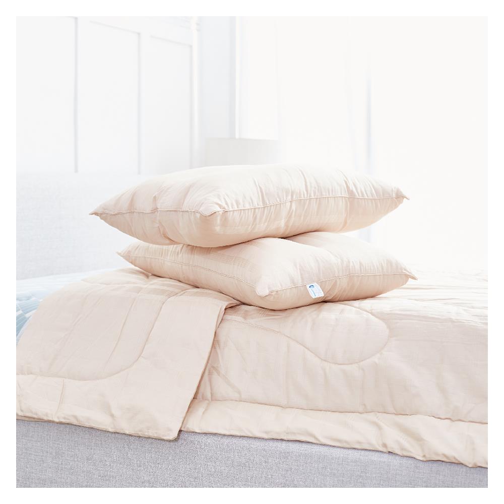 หมอนสุขภาพ ใยสังเคราะห์ SLEEPEN 2 CHANNEL ANTIVIRUS 19x29 นิ้ว สีเบจ