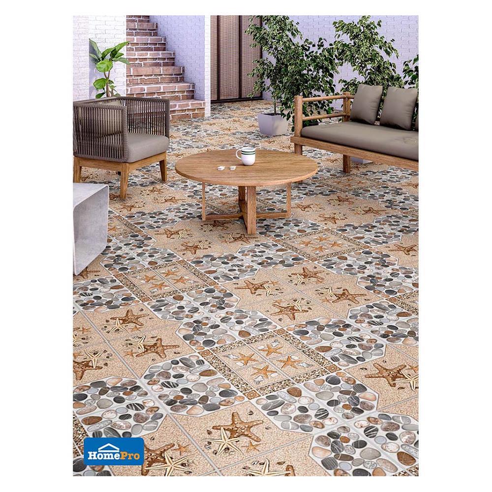 กระเบื้องพื้น 16x16 นิ้ว ภูผา สินสมุทร น้ำตาล A 0.96M2