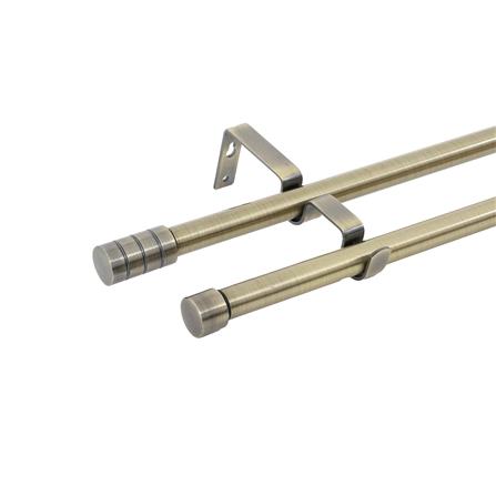 ราง 2 ชั้น ยืดหด HOME LIVING STYLE CANDERA 180-310 ซม. สีทองเหลือง_1