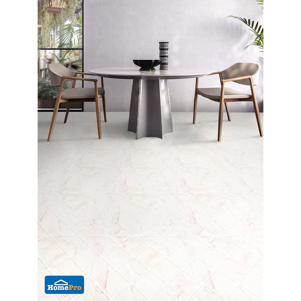 กระเบื้องพื้น 16x16 นิ้ว ภูผา วังวารี เบจ A 0.96M2