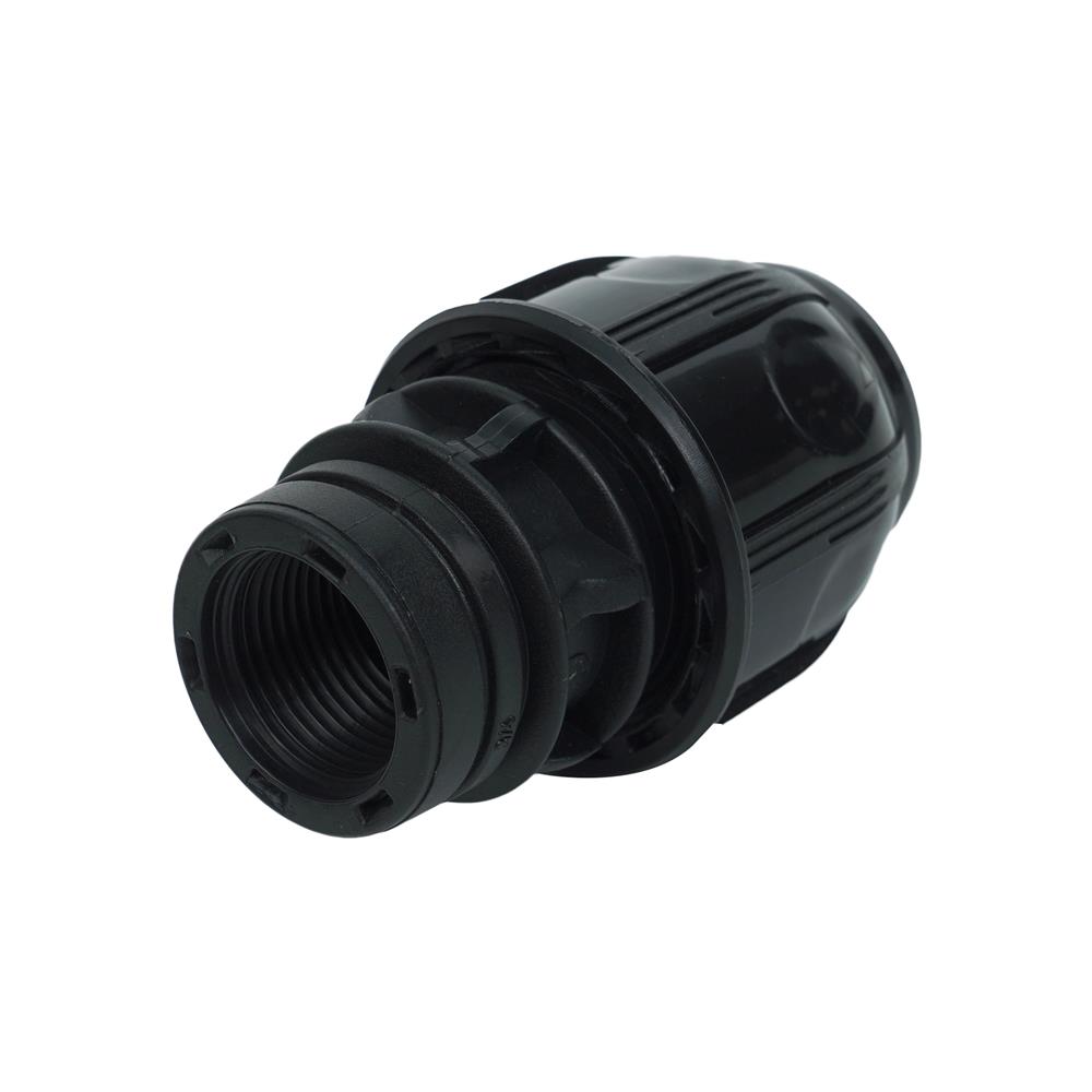 ข้อต่อตรงสวมล็อก PE เกลียวใน SPRING 25 มม.X3/4 นิ้ว