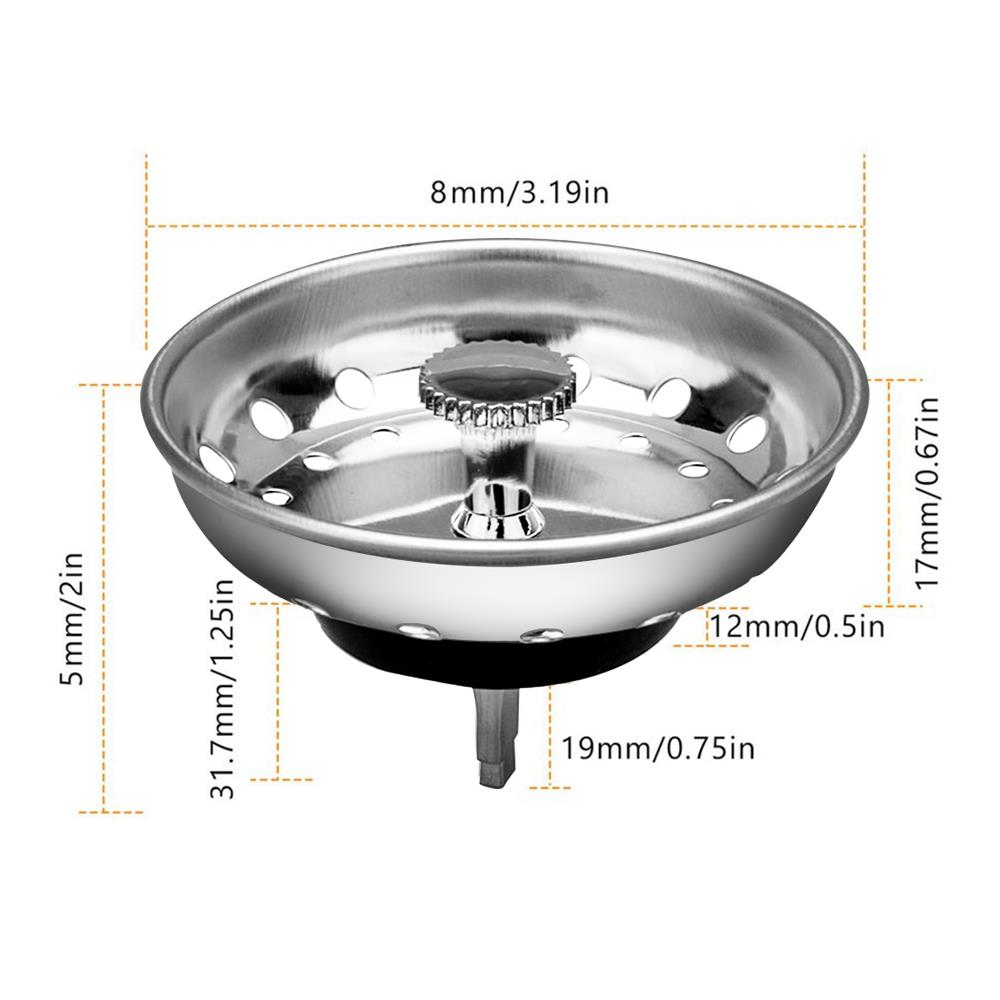 ตะแกรงกรองเศษอาหาร PARNO AP-DR04 3.5 นิ้ว สเตนเลส