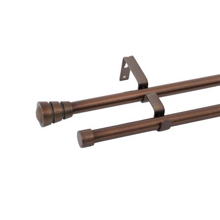 ราง 2 ชั้น ยืดหด HOME LIVING STYLE REEVER 180-310 ซม. สีน้ำตาล_1