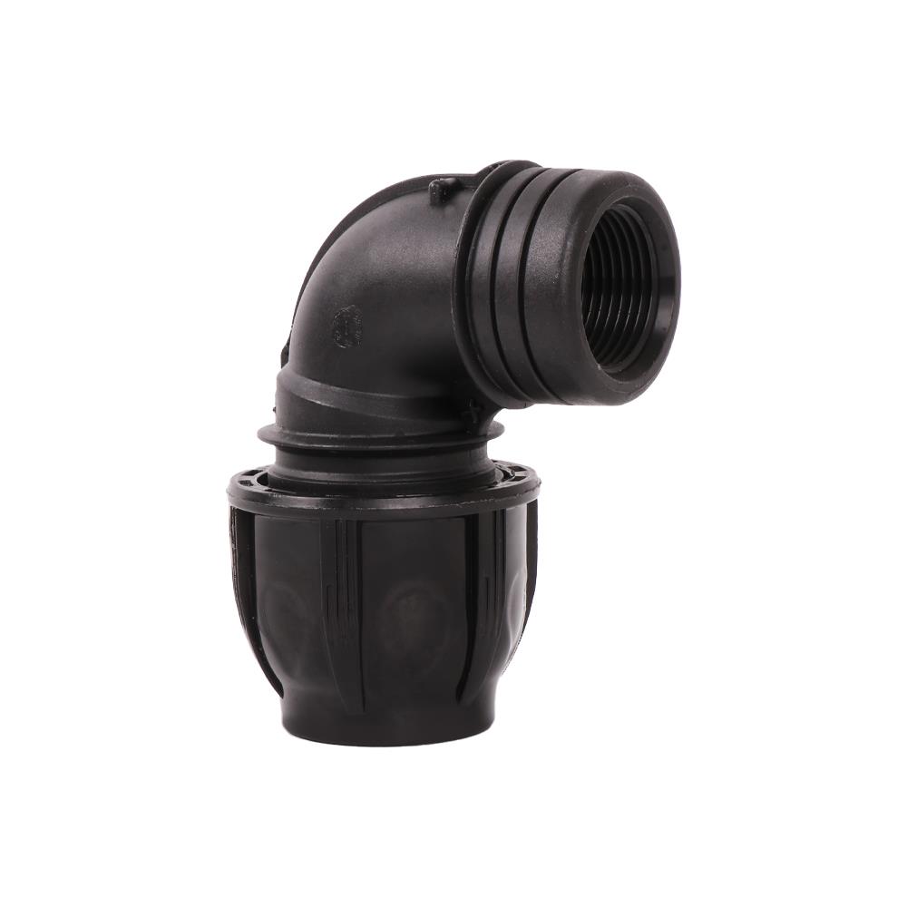 ข้องอสวมล็อก PE เกลียวใน SPRING 32 มม.X1 นิ้ว