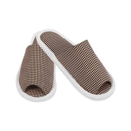 รองเท้าสลิปเปอร์ HOME LIVING STYLE GRID สีน้ำตาล_0