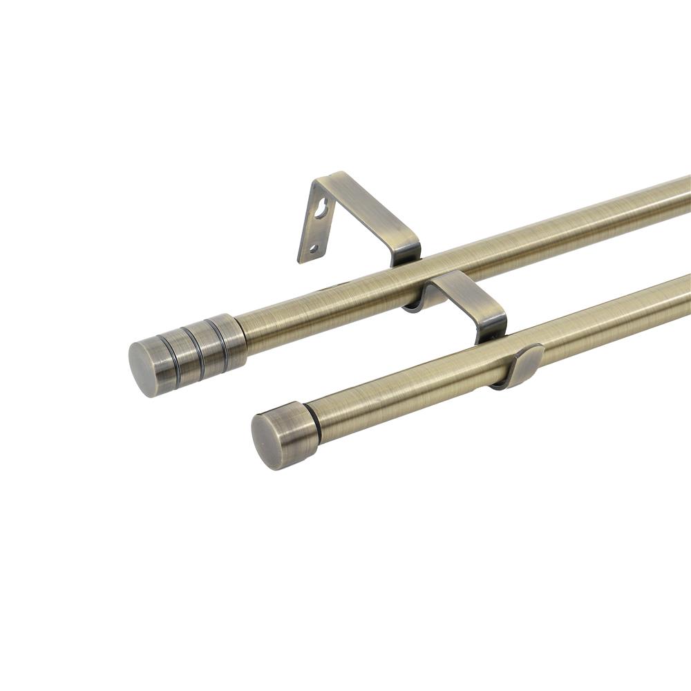 ราง 2 ชั้น ยืดหด HOME LIVING STYLE CANDERA 120-210 ซม. สีทองเหลือง