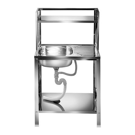 ซิงค์ขาตั้ง 1หลุม 1ที่พัก TECNOSTAR TT RACK 754013 สเตนเลส_1