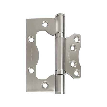 บานพับ ไม่เซาะร่อง 4X3 นิ้ว X 2 มม. SOLO 43203 สีสเตนเลส (แพ็ก 3 ชิ้น)