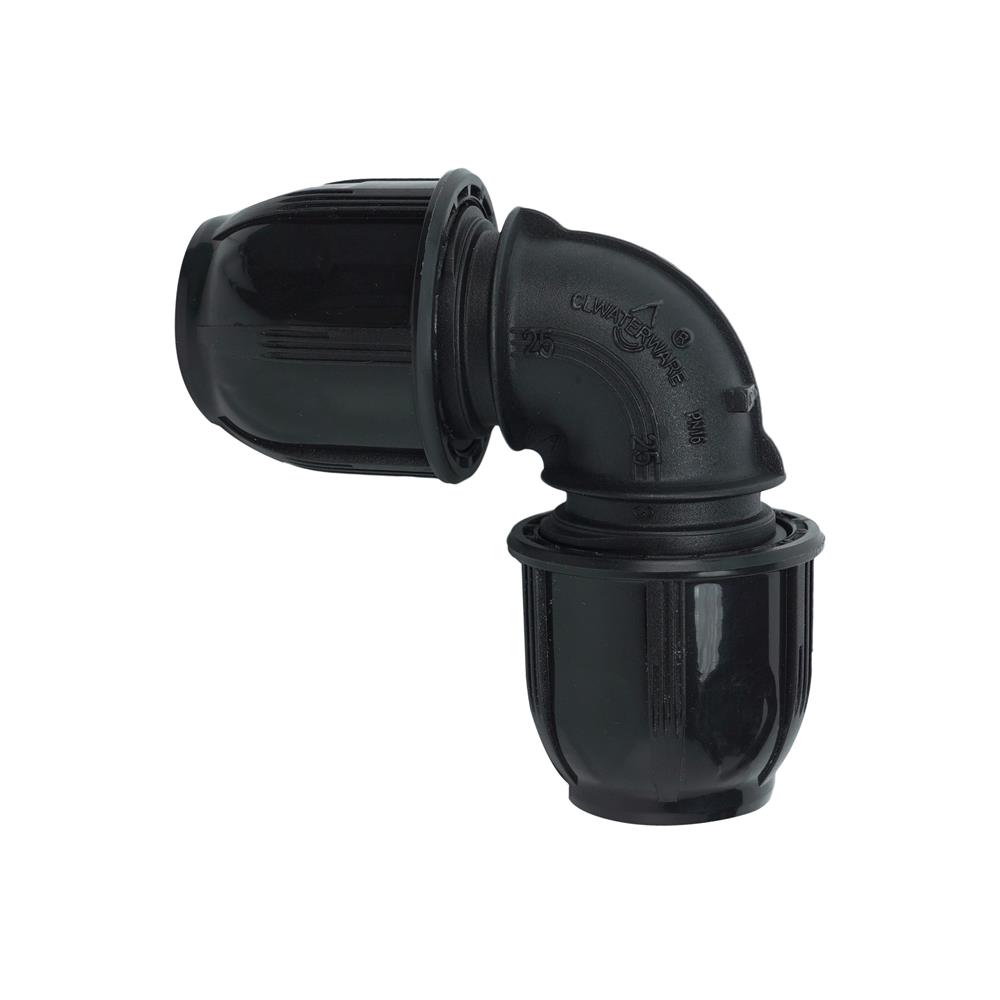 ข้องอสวมล็อก PE SPRING 25 มม.