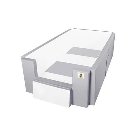 คอกกั้นเด็ก GEKO 3.5 ฟุต หนัง SILICONE สีเทา/ขาว