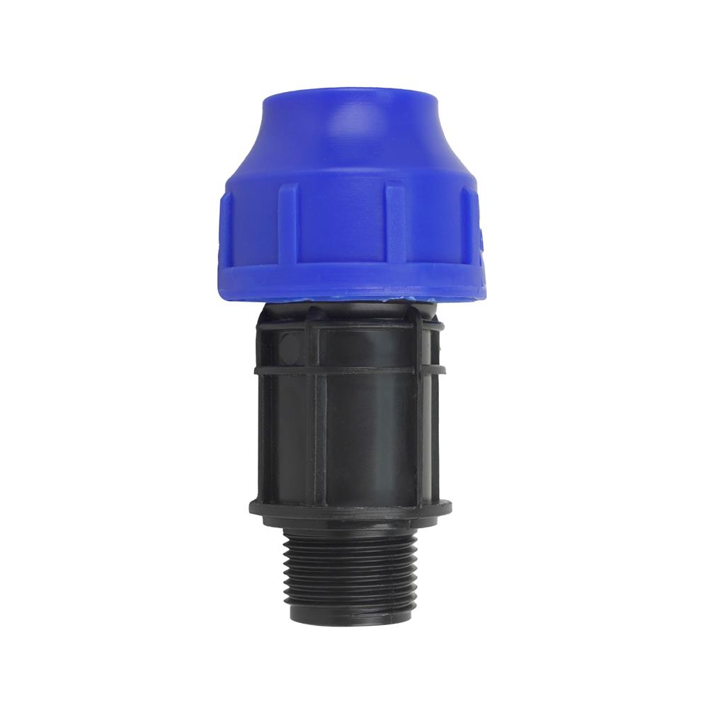 ข้อต่อตรงสวมล็อก PE เกลียวนอก SPRING 25 มม.X3/4 นิ้ว