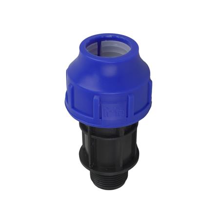 ข้อต่อตรงสวมล็อก PE เกลียวนอก SPRING 25 มม.X3/4 นิ้ว