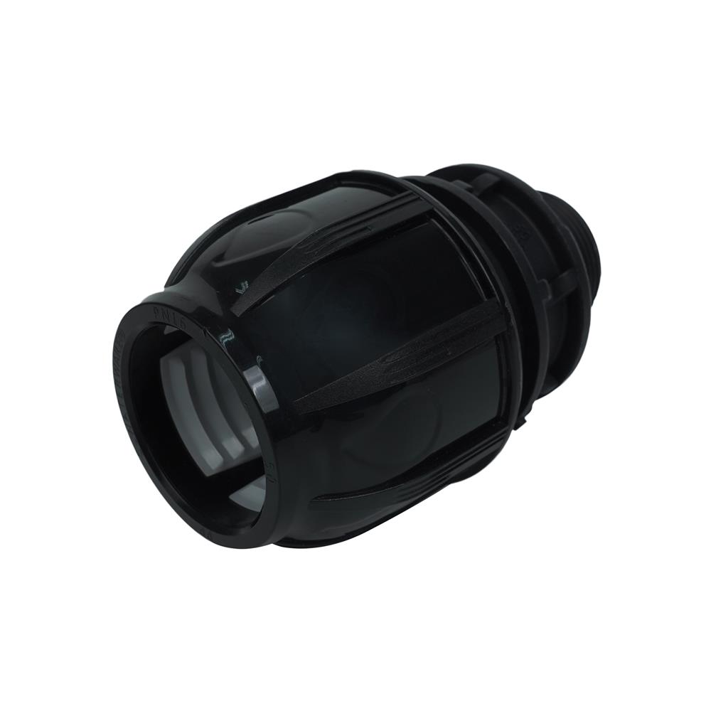 ข้อต่อตรงสวมล็อก PE เกลียวนอก SPRING 50 มม.X2 นิ้ว