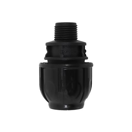 ข้อต่อตรงสวมล็อกเกลียวนอก PE SPRING 20 มม.x1/2 นิ้ว