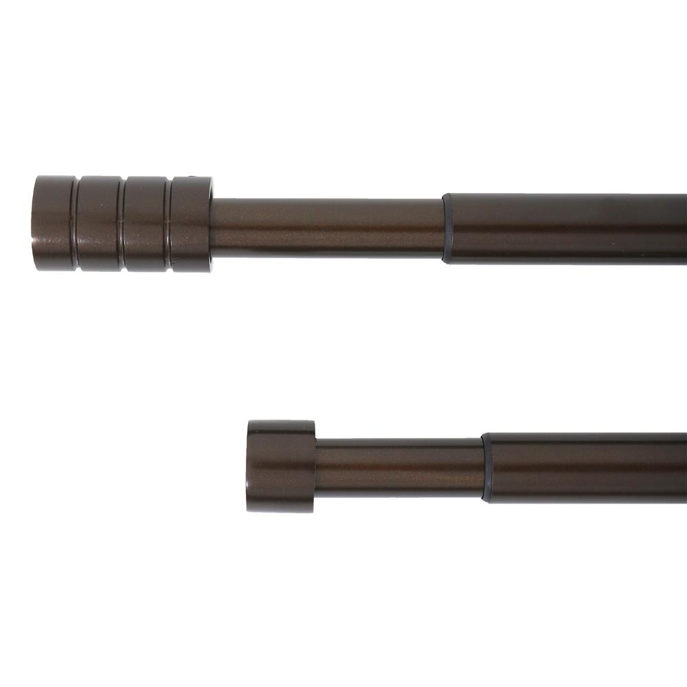 ราง 2 ชั้น ยืดหด HOME LIVING STYLE CANDERA 180-310 ซม. สีน้ำตาลเข้ม