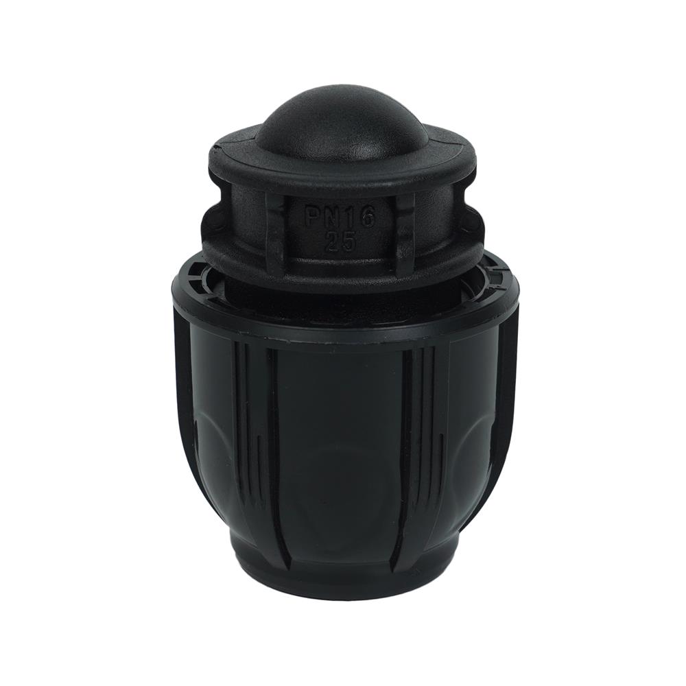 ฝาปิดปลายท่อสวมล็อก PE SPRING 25 มม.