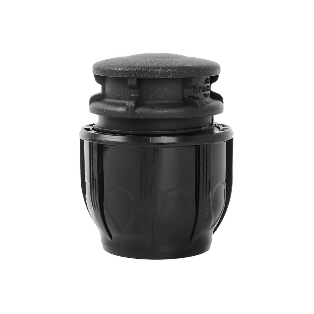 ฝาปิดปลายท่อสวมล็อค PE SPRING 50 มม. สีดำ