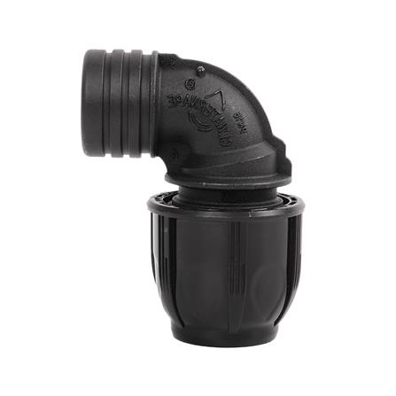 ข้องอสวมล็อค PE เกลียวใน SPRING 25 มม. x 3/4 นิ้ว สีดำ_1