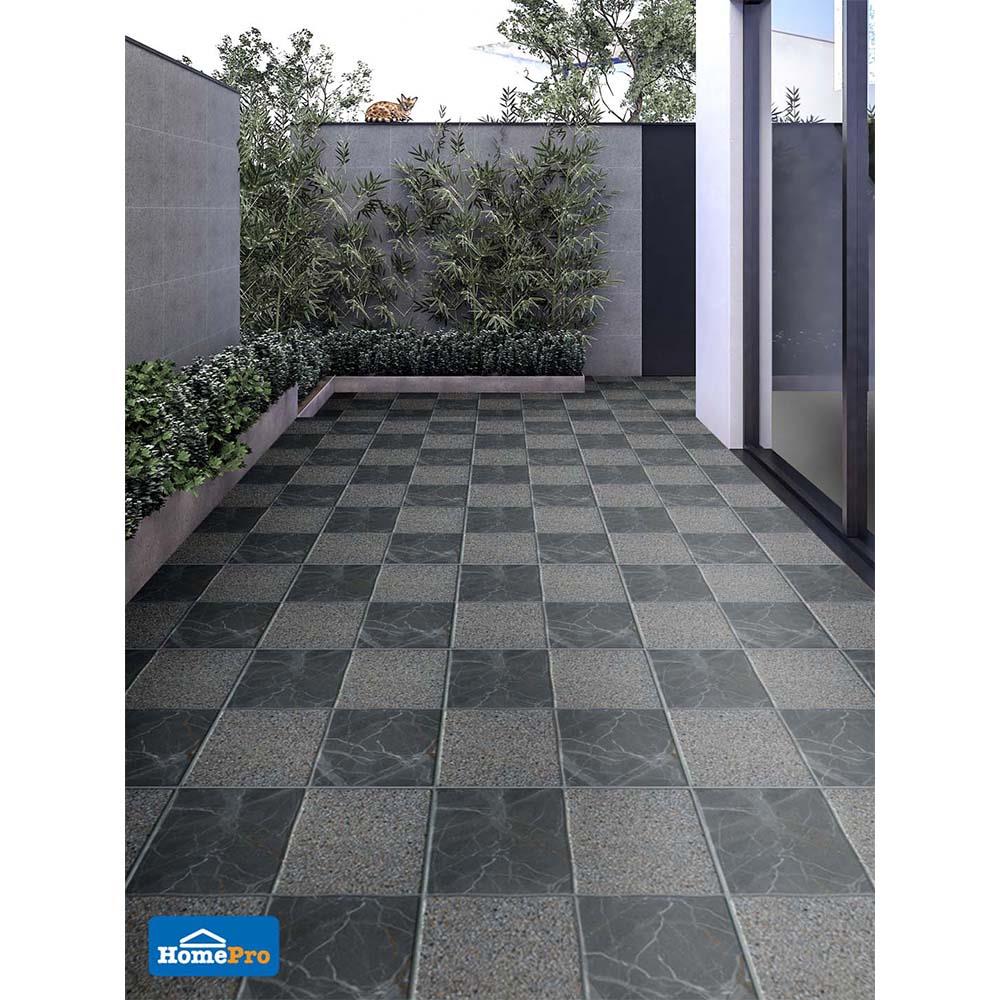 กระเบื้องพื้น 18x18 นิ้ว TARA เมนโดซ่า เทา EXC PM 1M2