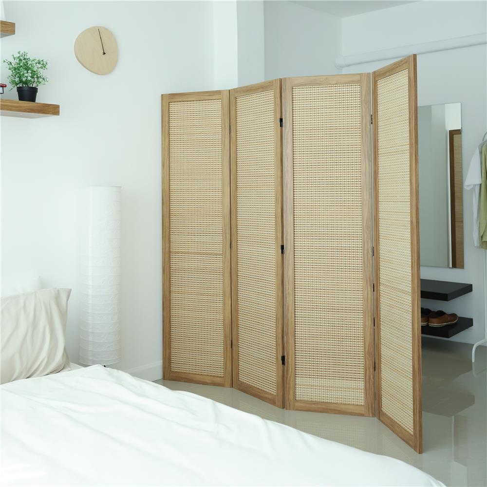 ฉากกั้น 4 บานพับ FASTTECT PMB4517-4307 สีลาเต้