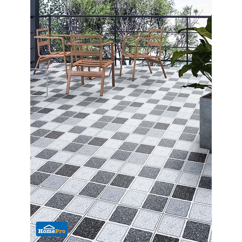 กระเบื้องพื้น 12x12 นิ้ว ภูผา ลานวาสนา เทา EXC 1M2