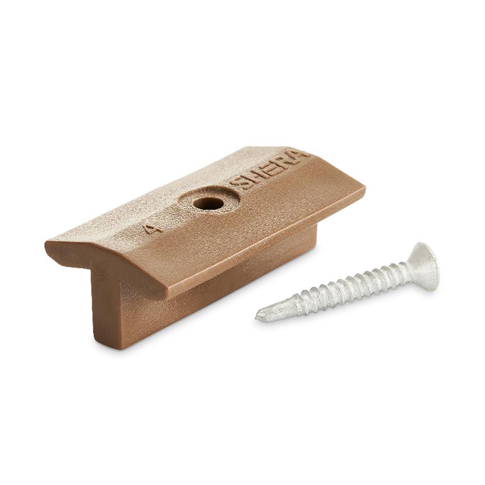 คลิปพลาสติกล็อกไม้พื้น SHERA สีบีช (แพ็ก 36 ชิ้น)