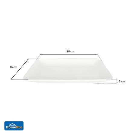 จาน PORCELAIN เหลี่ยม 10