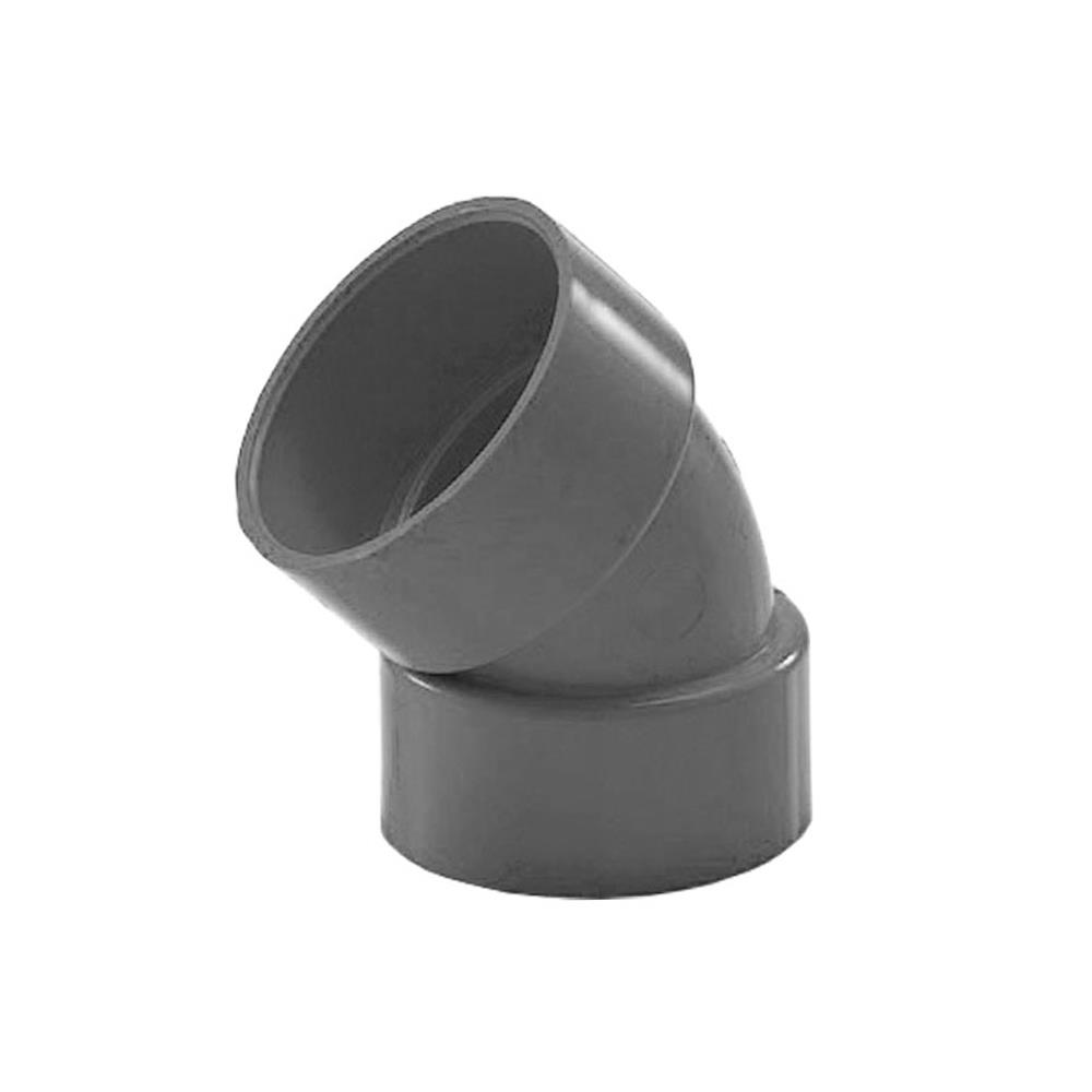 ข้องอ 45 องศา โอเค 80 มม. สีเทา