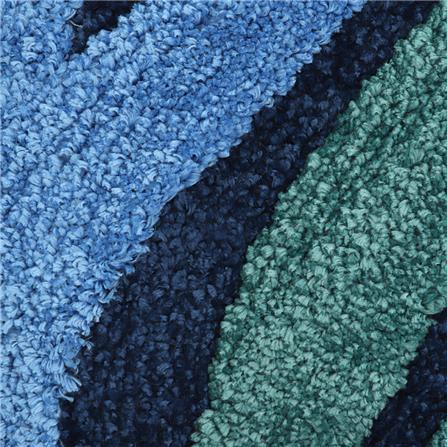 พรมห้องน้ำ HOME LIVING STYLE GINGKO สีน้ำเงิน_2